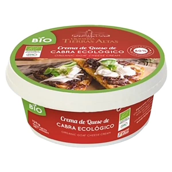 QUESERIA TIERRAS ALTAS Tarrina de crema de queso de cabra ecológico 125 g. - 0.13 kg - Imagen del producto en Findit