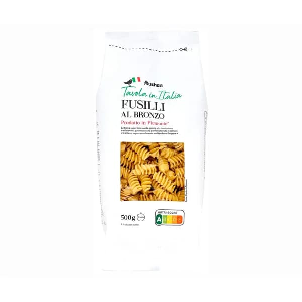 PRODUCTO ALCAMPO Pasta fusilli al bronzo Tavola in Italia 500 g. - 0.5 kg - Imagen del producto en Findit