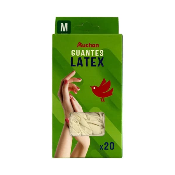 PRODUCTO ALCAMPO Guantes finos de latex talla M 20 uds. - 1 ud - Imagen del producto en Findit