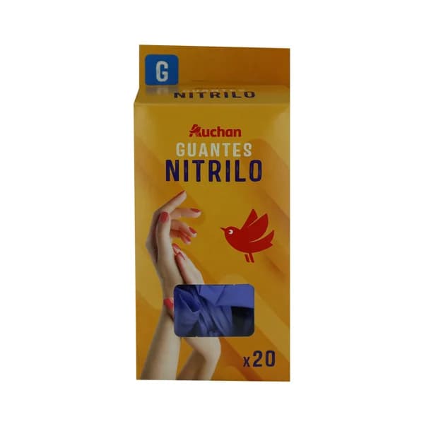 PRODUCTO ALCAMPO Guantes de nitrilo talla grande PRODUCTO ALCAMPO 20 uds. - 1 ud - Imagen del producto en Findit