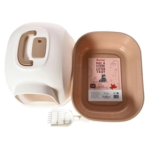 PRODUCTO ALCAMPO Arenero para gatos de 53 x 41 x 41 cm. con tapa y pala. - 1 ud - Imagen del producto en Findit