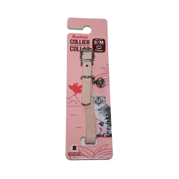PRODUCTO ALCAMPO Collar (1 cm), para gatos S / M (17 - 25 cm), de cuero natural. - 1 ud - Imagen del producto en Findit