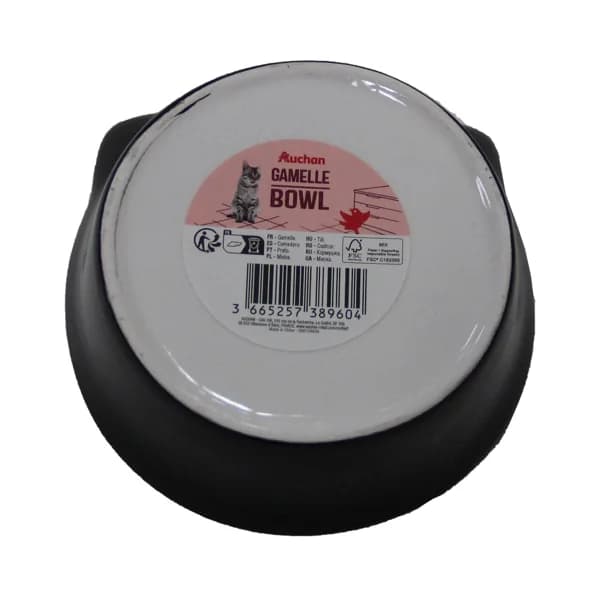 PRODUCTO ALCAMPO Cuenco negro para gatos de cerámica (comedero o bebedero) de 11.5 x 11.5 x 6 cm. - 1 ud - Imagen del producto en Findit