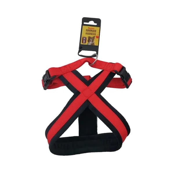 PRODUCTO ALCAMPO Arnés (2 cm) de color rojo, para perros de tamaño M 40 - 50 cm. - 1 ud - Imagen del producto en Findit