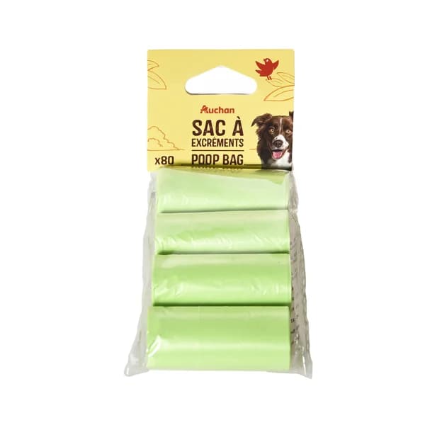PRODUCTO ALCAMPO Bolsas para excrementos 4 rollos 80 uds. - 1 ud - Imagen del producto en Findit