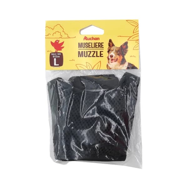 PRODUCTO ALCAMPO Bozal negro talla L 18 - 22 cm. - 1 ud - Imagen del producto en Findit