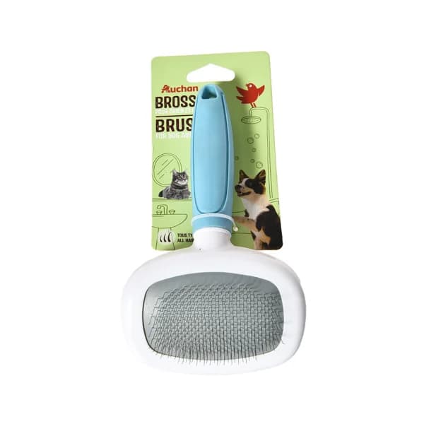 PRODUCTO ALCAMPO Cepillo Inox  de 14.7 cm. para perro o gato, para todo tipo de pelajes. - 1 ud - Imagen del producto en Findit