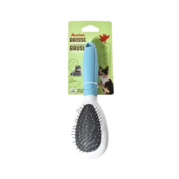 PRODUCTO ALCAMPO Cepillo inoxidable  para todo tipo de pelo, tanto para perros como para gatos, 21,5 cm - 1 ud - Imagen del producto en Findit