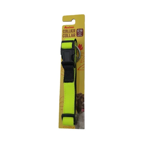 PRODUCTO ALCAMPO Collar de perro (2 cm.) reflectante, para perros S/M 36 - 44 cm. - 1 ud - Imagen del producto en Findit