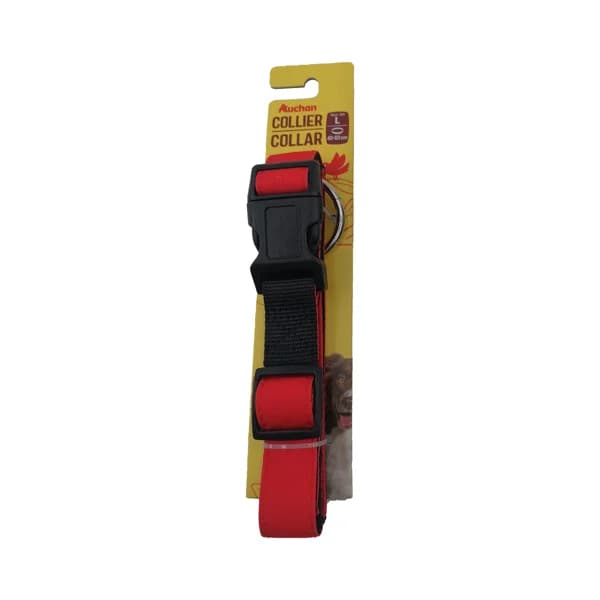 PRODUCTO ALCAMPO Collar de perro (2.5 cm.) rojo, para perros L 40 - 60 cm. - 1 ud - Imagen del producto en Findit