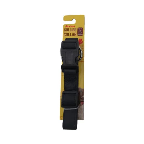 PRODUCTO ALCAMPO Collar de perro (2.5 cm.) negro, para perros L 40 - 60 cm. - 1 ud - Imagen del producto en Findit