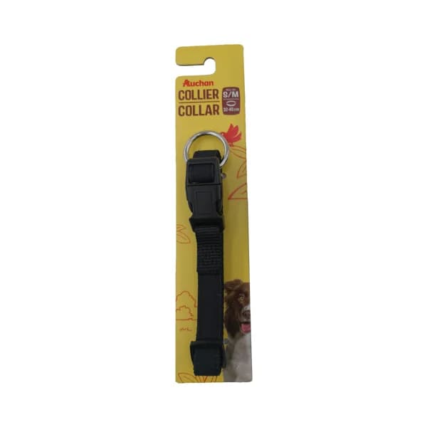 PRODUCTO ALCAMPO Collar de perro (1.5 cm.) negro, para perros S/M 32 - 40 cm. - 1 ud - Imagen del producto en Findit