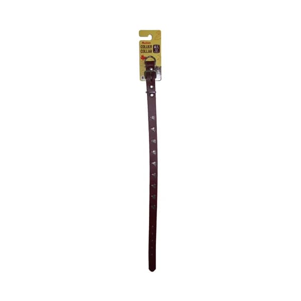 PRODUCTO ALCAMPO Collar (2 cm) de cuero y metal, de color rojo, para perros M - L (40 - 48 cm). - 1 ud - Imagen del producto en Findit