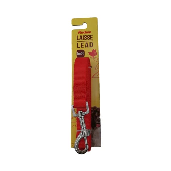 PRODUCTO ALCAMPO Correa de 2 cm. roja para perro 1.5 m. - 1 ud - Imagen del producto en Findit
