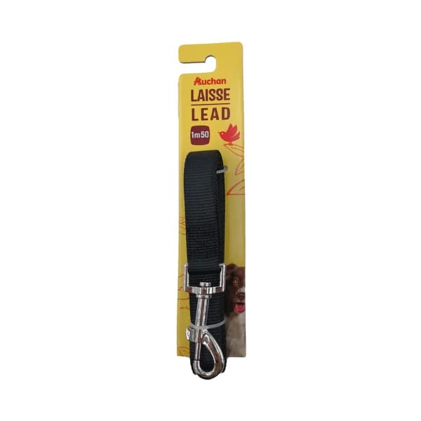 PRODUCTO ALCAMPO Correa de 2 cm. negra para perro 1.5 m. - 1 ud - Imagen del producto en Findit