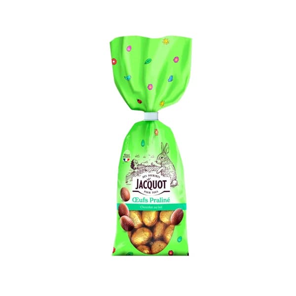 JACQUOT Huevos de Pascua de chocolate con leche pralíné 252 g. - 0.25 kg - Imagen del producto en Findit