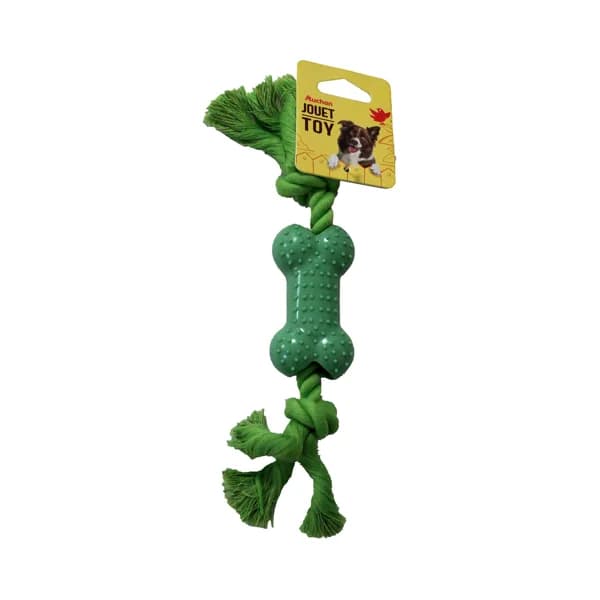 PRODUCTO ALCAMPO Cuerda de 20 cm. con hueso (juguete para perro). - 1 ud - Imagen del producto en Findit