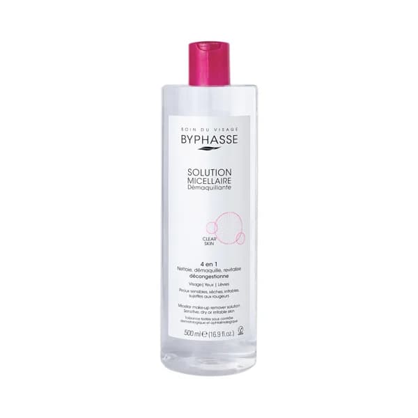 BYPHASSE Soluación micelar desmaquillante bifásica para todo tipo de pieles, incluso sensibles BYPHASSE 500 ml. - 0.5 l - Imagen del producto en Findit
