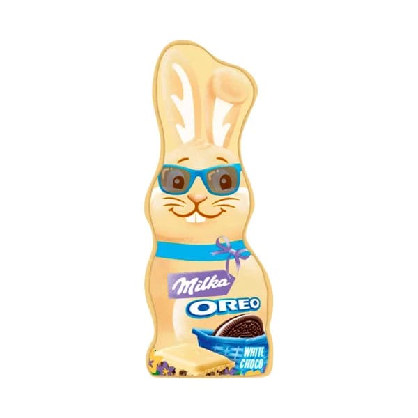 MILKA Conejo de pascua de chocolate blanco con OREO 100 g. - 0.1 kg - Imagen del producto en Findit
