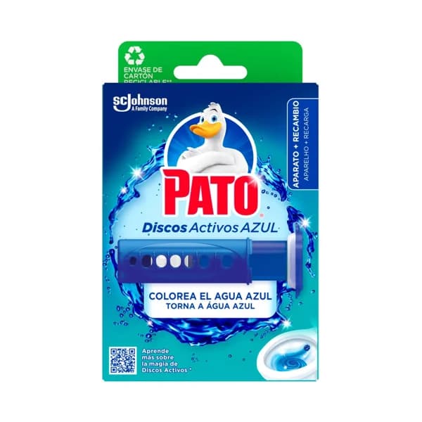 PATO Discos activos azules para WC 36 ml. - 1 ud - Imagen del producto en Findit
