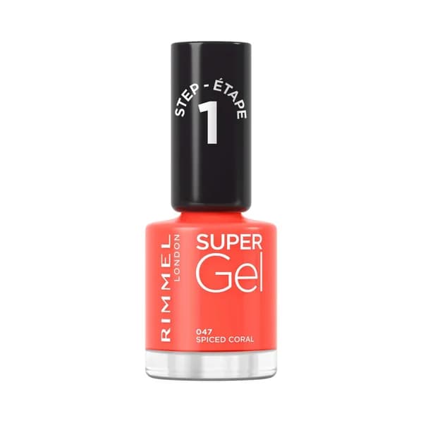 RIMMEL Super gel tono 047 Spiced coral Laca de uñas de larga duración, acabado efecto gel. - 1 ud - Imagen del producto en Findit