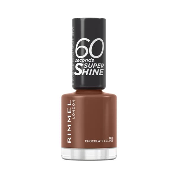 RIMMEL 60 Seconds super shine tono 140 Chocolate eclipse Laca (esmalte) uñas de secado rápido. - 1 ud - Imagen del producto en Findit