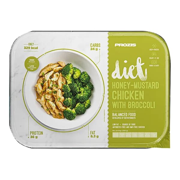 PROZIS Diet Pollo con miel, mostaza y brócoli 330 g. - 0.33 kg - Imagen del producto en Findit