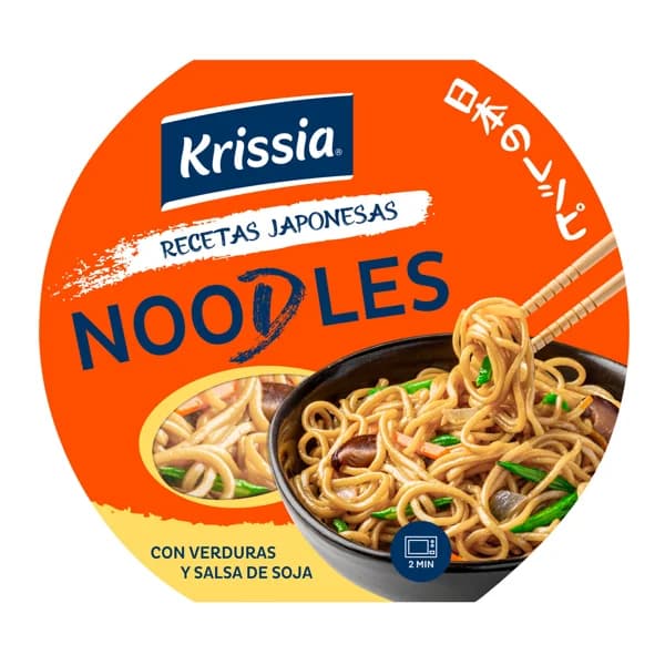 KRISSIA Noodles de verduras y salsa de soja receta japonesa 210 g. - 0.21 kg - Imagen del producto en Findit