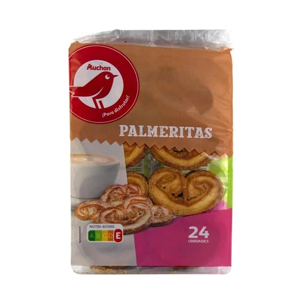 PRODUCTO ALCAMPO Palmeritas de hojaldre 24 uds. - 0.27 kg - Imagen del producto en Findit