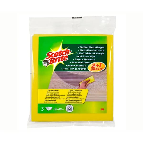 SCOTCH-BRITE Bayeta multiusos 2 + 1 uds. - 1 ud - Imagen del producto en Findit