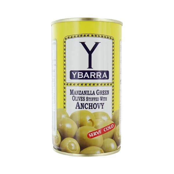 YBARRA Aceitunas verdes manzanilla rellenas de anchoa YBARRA lata de 150 g. - 0.15 kg - Imagen del producto en Findit