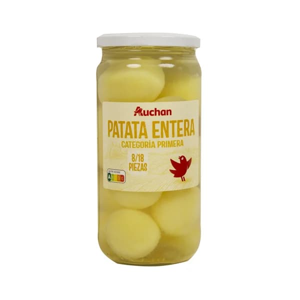 PRODUCTO ALCAMPO Patatas enteras al natural frasco de 400 g. - 0.4 kg - Imagen del producto en Findit