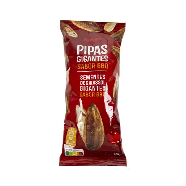 PRODUCTO ALCAMPO Pipas girasol gigantes con sabor a barbacoa PRODUCTO ALCAMPO 200 g. - 0.2 kg - Imagen del producto en Findit