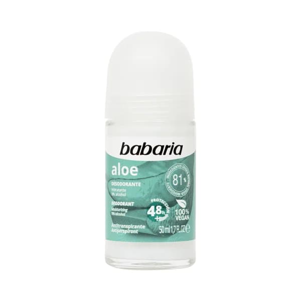 BABARIA Desodorante roll on para mujer con acción hidratante y antitranspirante hasta 48 horas BABARIA Aloe 50 ml. - 0.05 l - Imagen del producto en Findit