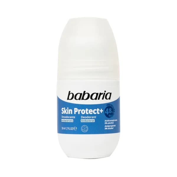 BABARIA Desodorante roll on para mujer con acción antibacteriana y antitranspirante hasta 48 horas BABARIA Skin protect+ 50 ml. - 0.05 l - Imagen del producto en Findit