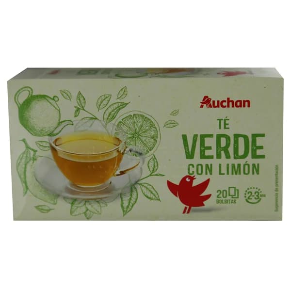 PRODUCTO ALCAMPO Té verde con limón 20 uds.30 g. - 1 ud - Imagen del producto en Findit