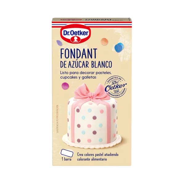 DR. OETKER Pasta de azúcar, fondant Dr. OETKER 300 gr, - 0.25 kg - Imagen del producto en Findit