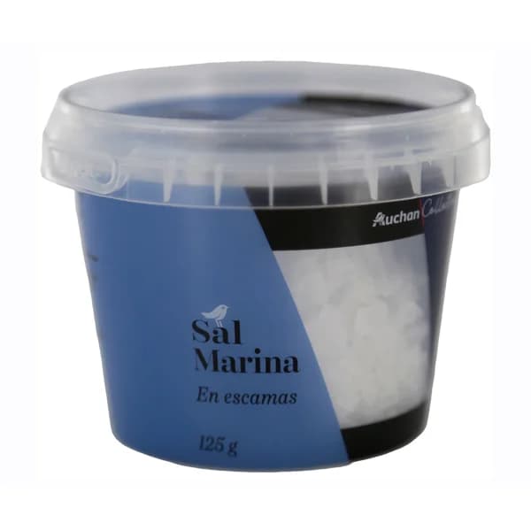 ALCAMPO GOURMET Sal marina en escamas ALCAMPO GOURMET 125 g. - 0.13 kg - Imagen del producto en Findit
