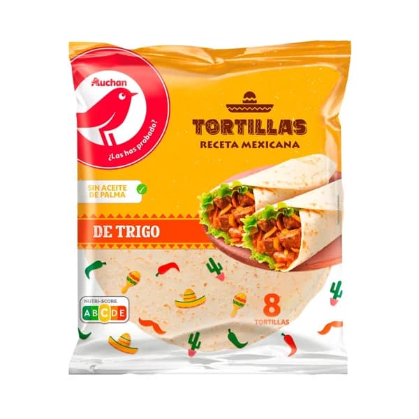 PRODUCTO ALCAMPO Tortillas de trigo PRODUCTO ALCAMPO 320 g. 8 uds. - 0.32 kg - Imagen del producto en Findit