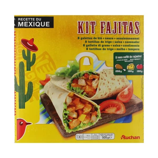 PRODUCTO ALCAMPO Kit para hacer fajitas PRODUCTO ALCAMPO 505 g. - 0.51 kg - Imagen del producto en Findit