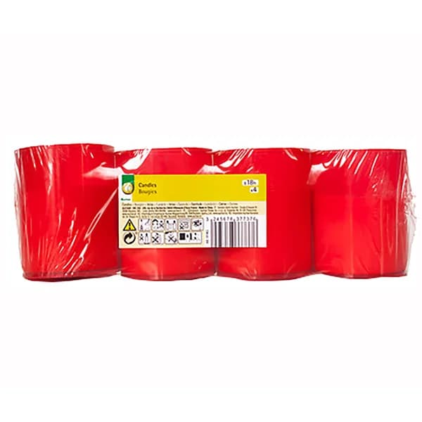 Set velas rojas iluminarias, 4 unidades, SNC. - 1 ud - Imagen del producto en Findit