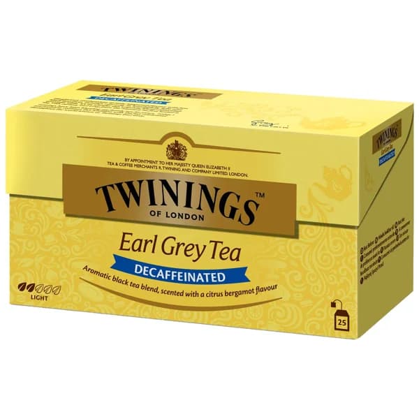 TWININGS Té Earl Grey descafeinado 25 uds. 50 g. - 0.05 kg - Imagen del producto en Findit