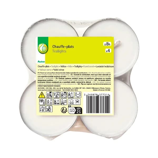 Set de velas 4 unidades, PRODUCTO ECONOMICO ALCAMPO. - 1 ud - Imagen del producto en Findit