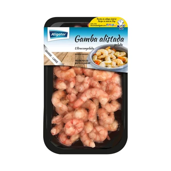 ALIGATOR Gamba alistada grande 20 / 35, pelada y ultracongelada ALIGATOR. - 0.3 kg - Imagen del producto en Findit