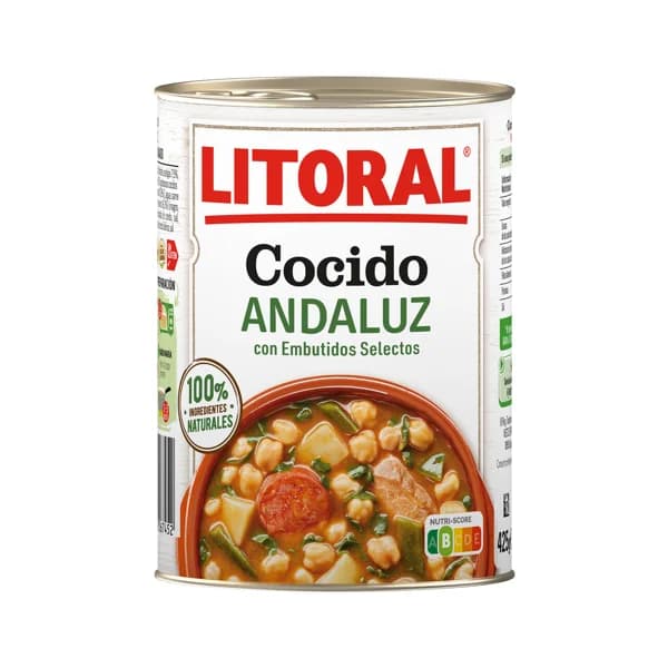 LITORAL Cocido Andaluz LITORAL lata de 425 g. - 0.43 kg - Imagen del producto en Findit