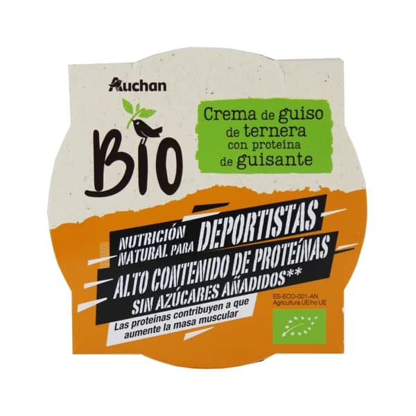 ALCAMPO ECOLÓGICO Crema de guiso con ternera y proteína de guisante 220 g.. - 0.22 kg - Imagen del producto en Findit