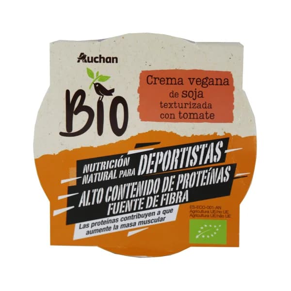 ALCAMPO ECOLÓGICO Crema vegana de soja texturizada con tomate ALCAMPO ECOLÓGICO 220 gr. - 0.22 kg - Imagen del producto en Findit