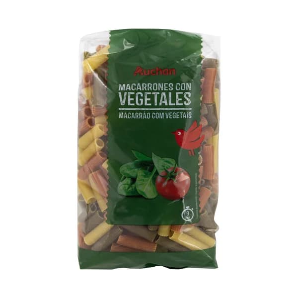 PRODUCTO ALCAMPO Macarrones con vegetales de paquete 500 g. - 0.5 kg - Imagen del producto en Findit
