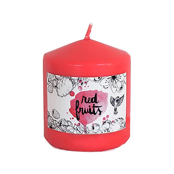 Vela aromática frutos rojos 8cm, ACTUEL. - 1 ud - Imagen del producto en Findit