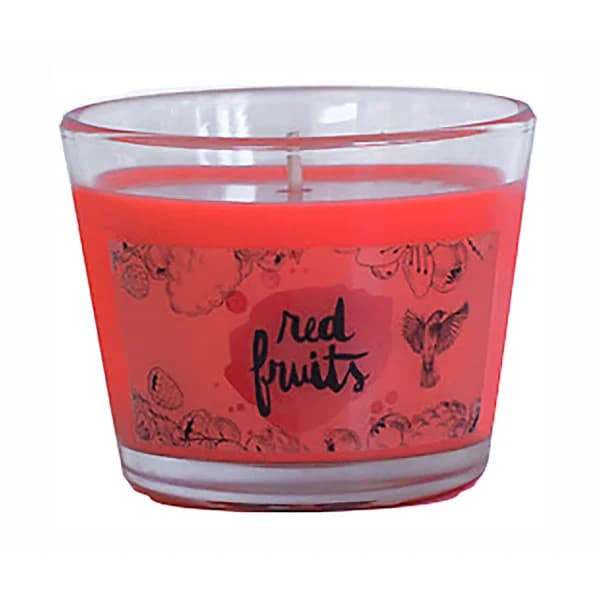Vela perfumada frutos rojos en vaso pequeño de cristal, PRODUCTO ALCAMPO. - 1 ud - Imagen del producto en Findit
